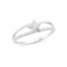 Anel Estrela Do Mar Prata 925