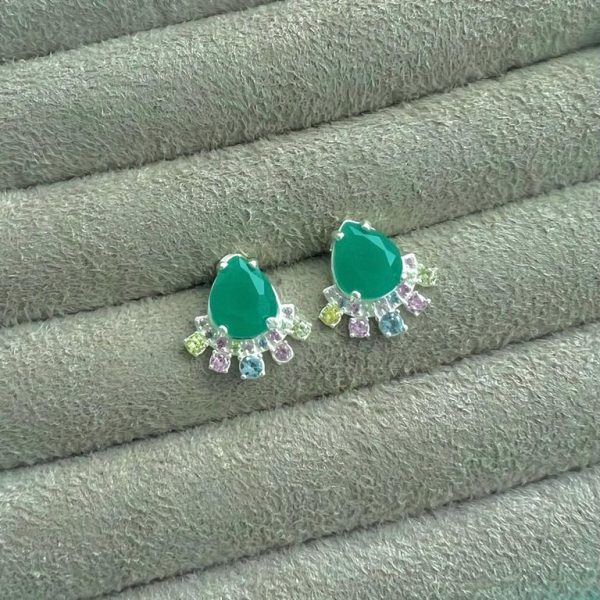 Brinco Colors Prata 925 - Jade