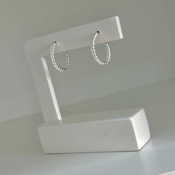 Argola Com Tarraxa Fio Corrente Prata 925