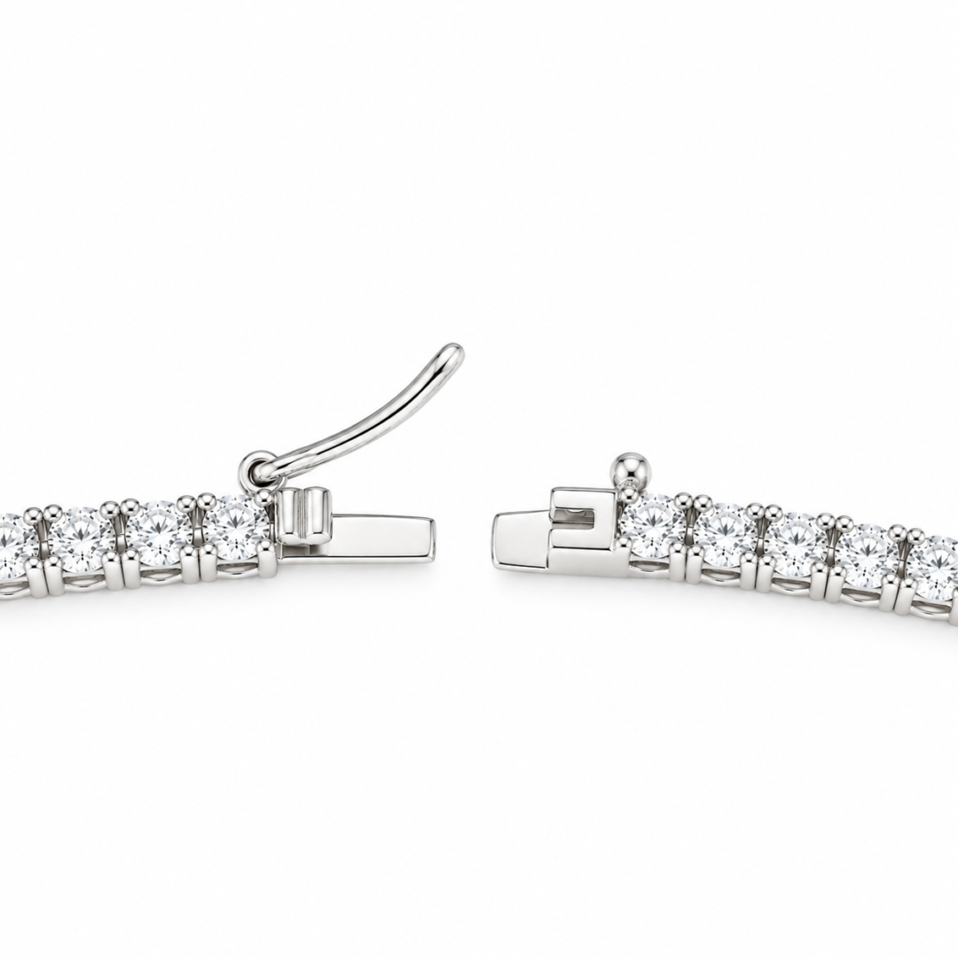 Colar Riviera Cristal Prata 925