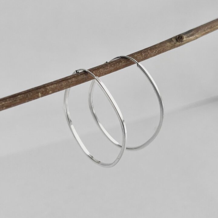ARGOLA OVAL - PRATA 925