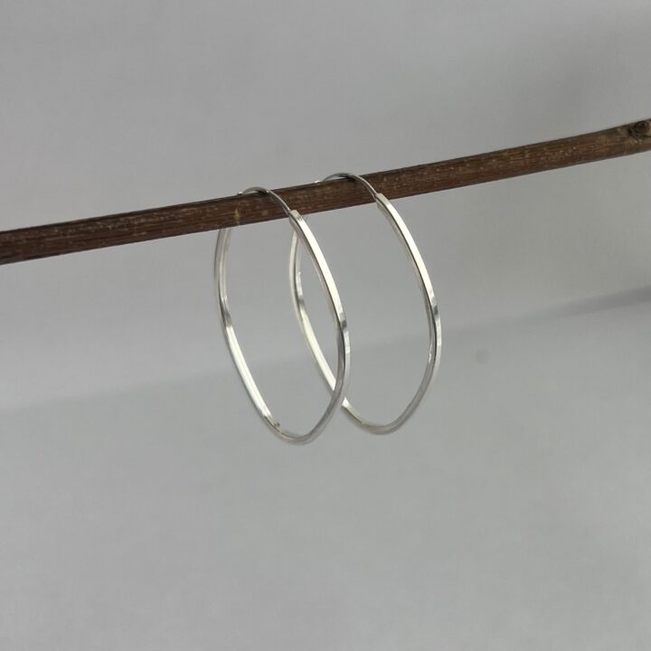 ARGOLA OVAL - PRATA 925