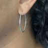 ARGOLA OVAL - PRATA 925