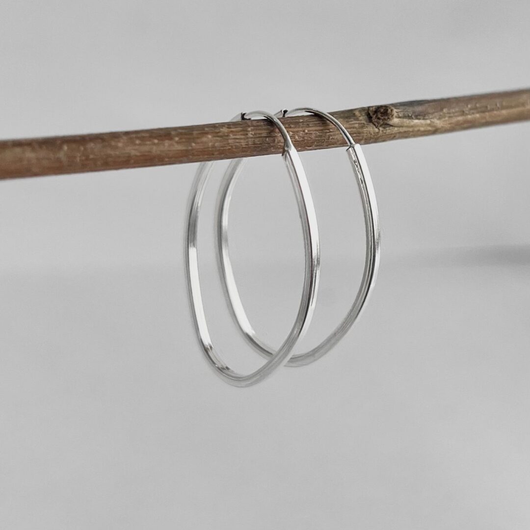 ARGOLA OVAL - PRATA 925