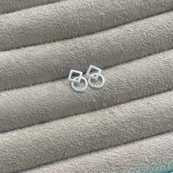 BRINCO FORMAS GEOMÉTRICAS - PRATA  925