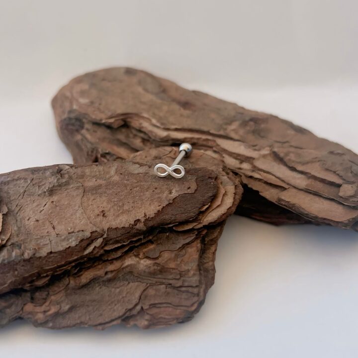 PIERCING ORELHA INFINITO - PRATA 925