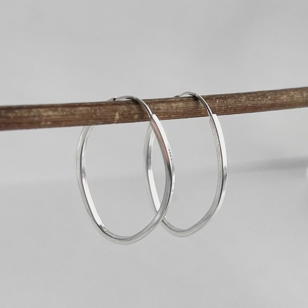 ARGOLA OVAL - PRATA 925