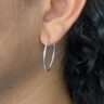 ARGOLA OVAL - PRATA 925