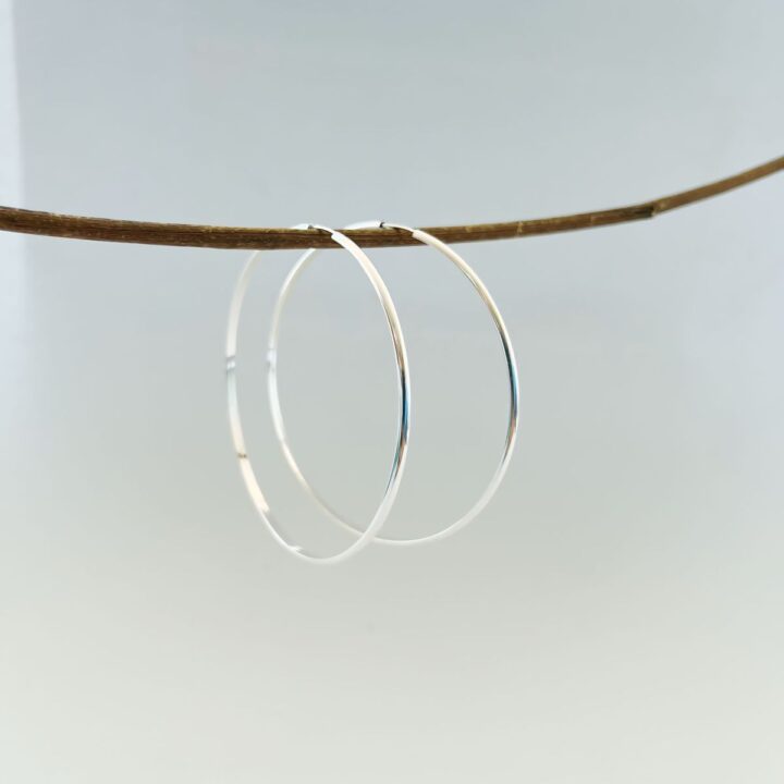 ARGOLA REDONDA - PRATA 925