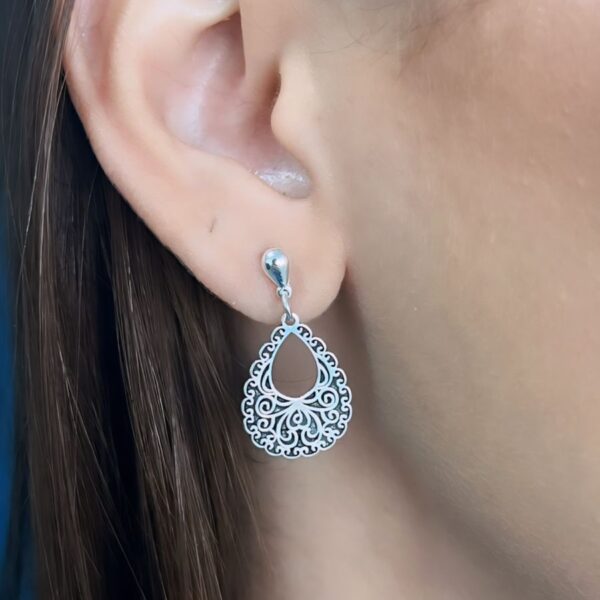 BRINCO CORTE A LASER - PRATA 925