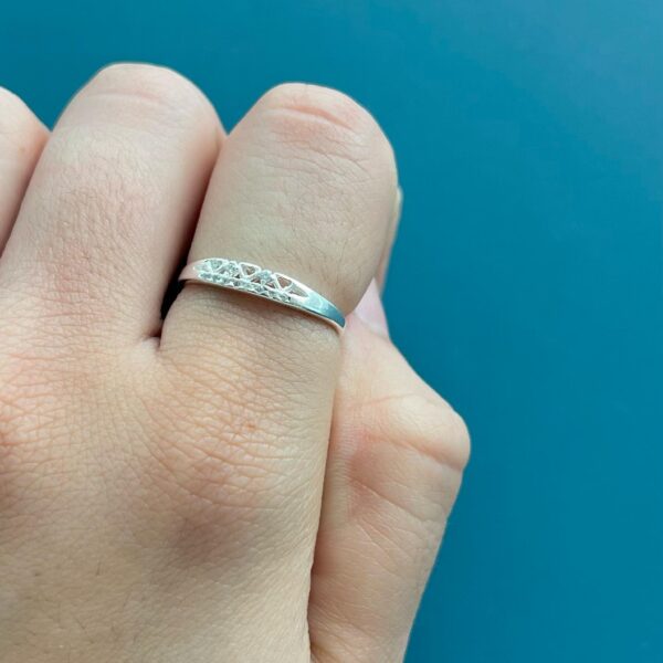 APARADOR MINI CORAÇÕES - PRATA 925