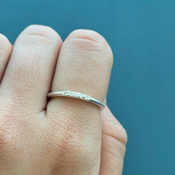 ANEL APARADOR BRUNA - PRATA 925