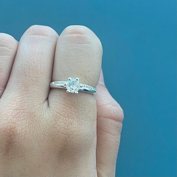 ANEL SOLITÁRIO JAMINE - PRATA 925 - 20