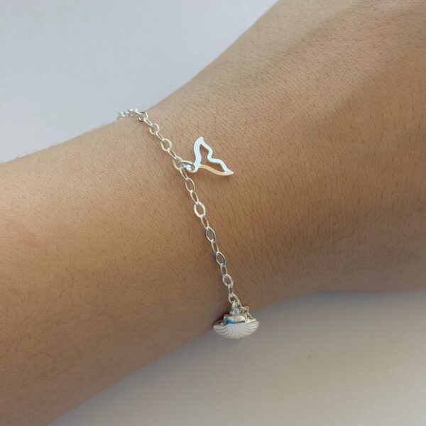 Pulseira Estrela/Búzios/Rabo de Baleia/Concha - Prata 925