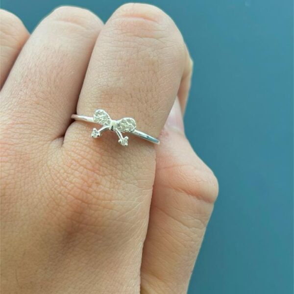 ANEL LACINHO CRAVEJADO - PRATA 925 - 15