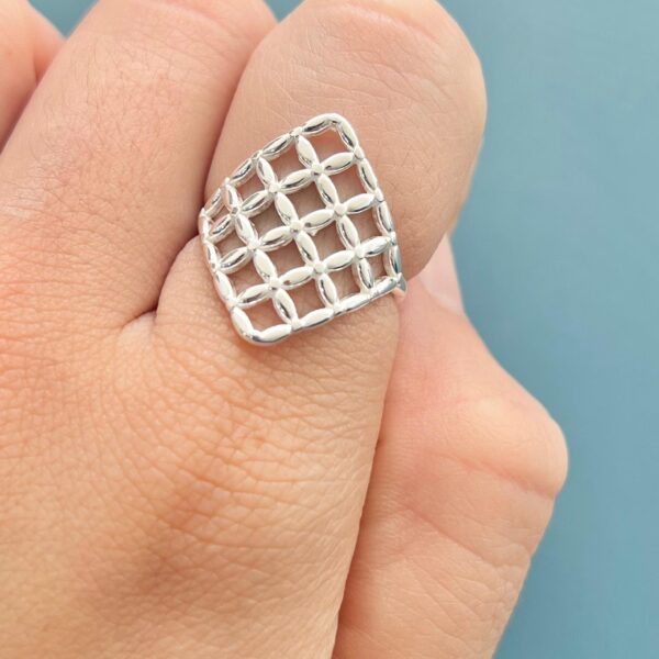 ANEL VAZADO - PRATA 925