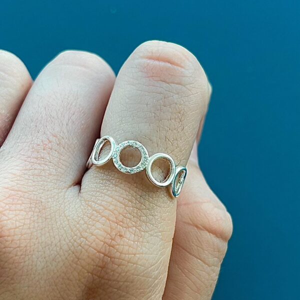 ANEL CÍRCULOS - PRATA 925 - 16