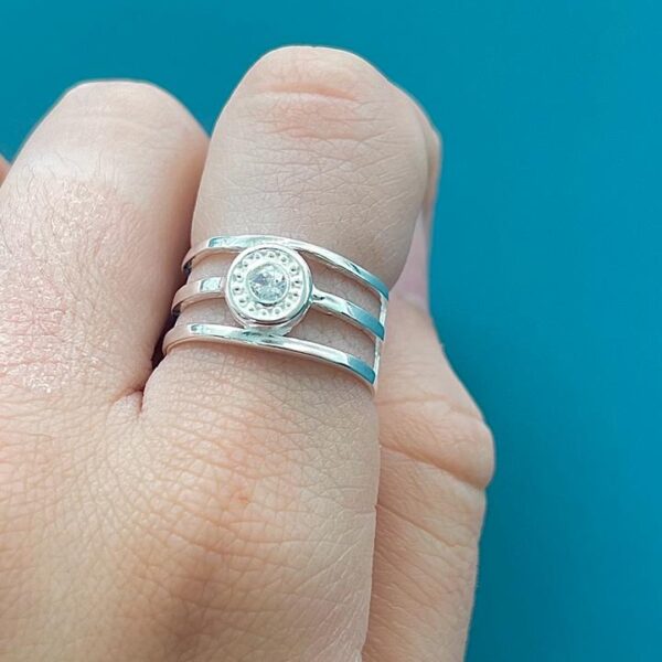 ANEL ARO TRIPLO - PRATA 925