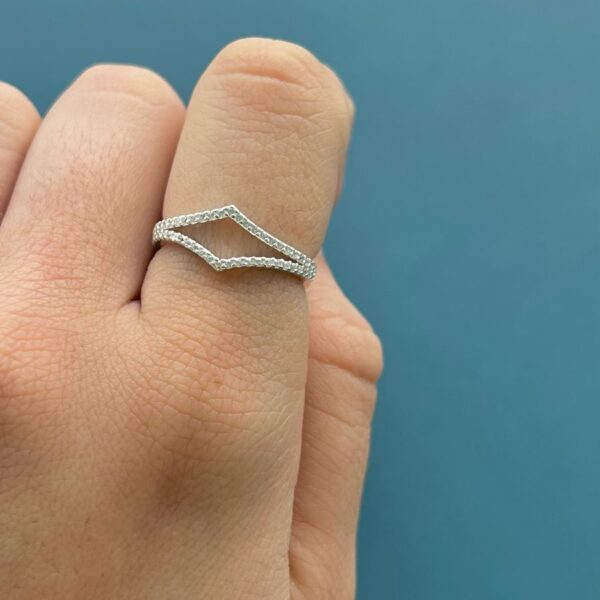 ANEL CRAVEJADO - PRATA 925