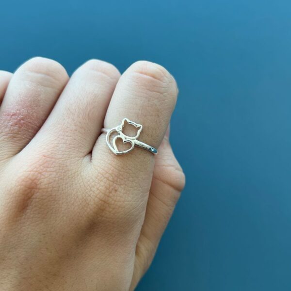 ANEL GATINHO - PRATA 925