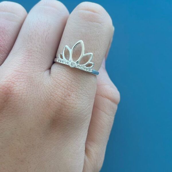 ANEL FLOR DE LÓTUS - PRATA 925