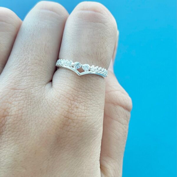 ANEL VZINHO COM ZIRCÔNIAS - PRATA 925 - 21