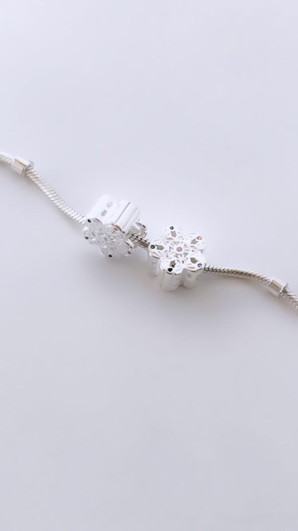 BERLOQUE SEPARADOR FLOR - PRATA 925