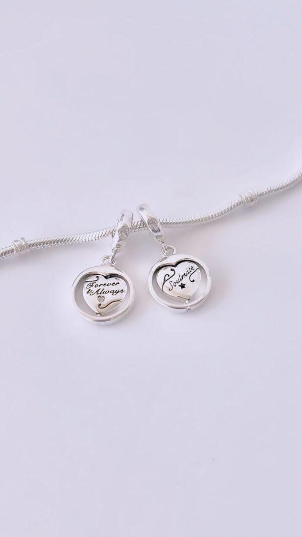 BERLOQUE FOVERER E ALWAYS SOULMATE - PRATA 925