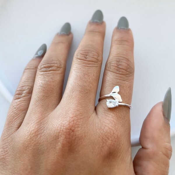 ANEL RABO DE BALEIA - PRATA 925 - 17