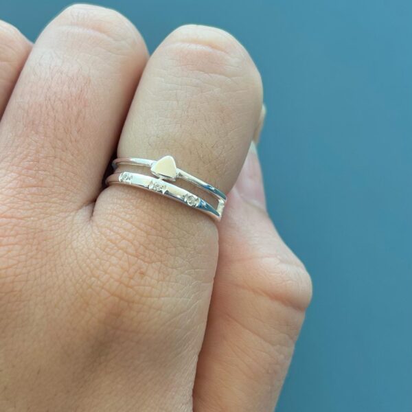 ANEL MINI TRIÂNGULO - PRATA 925