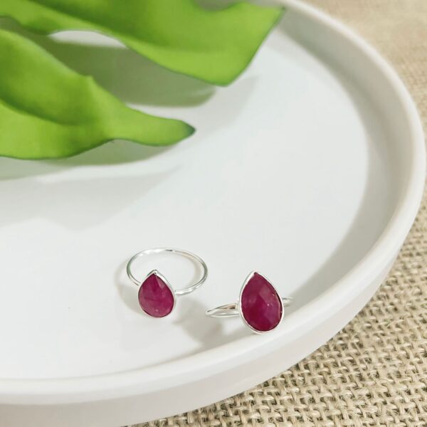 ANEL GOTA / PEDRAS NATURAIS - PRATA BALI 925 - Rubi, 12