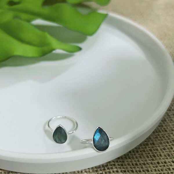 ANEL GOTA / PEDRAS NATURAIS - PRATA BALI 925 - LABRADORITA, 12