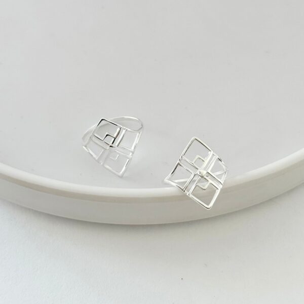 ANEL LOSANGO - PRATA 925 - 19