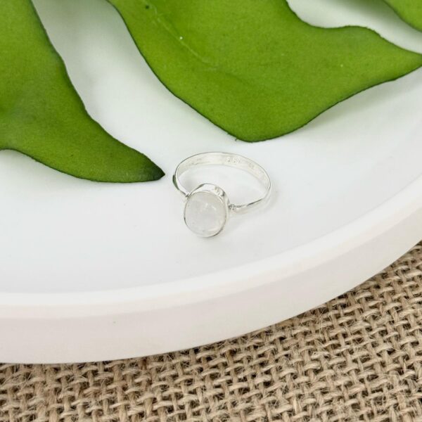 ANEL PEDRAS NATURAIS OVAL - PRATA BALI 925 - PEDRA DA LUA, 19