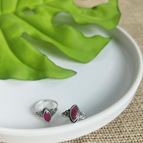 ANEL NAVETE / PEDRAS NATURAIS - PRATA BALI 925 - Rubi, 13