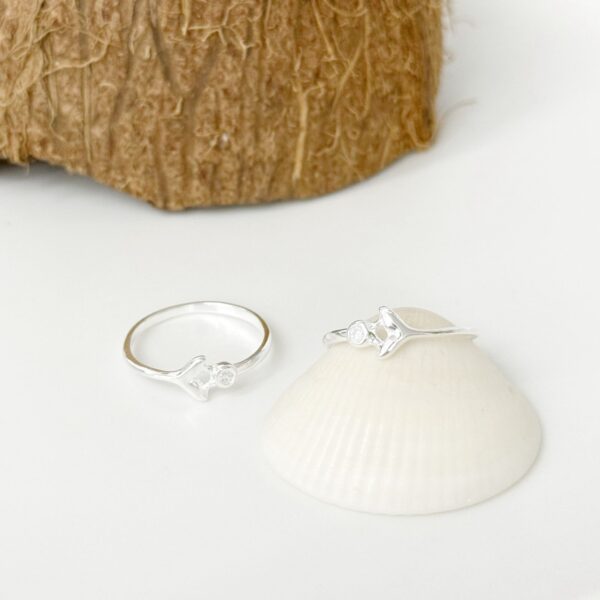 ANEL RABO DE BALEIA COM ZIRCÔNIA - PRATA 925 - 18