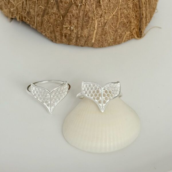 ANEL RABO DE BALEIA - PRATA 925 - 17