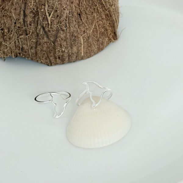 ANEL RABO DE BALEIA - PRATA 925 - 25