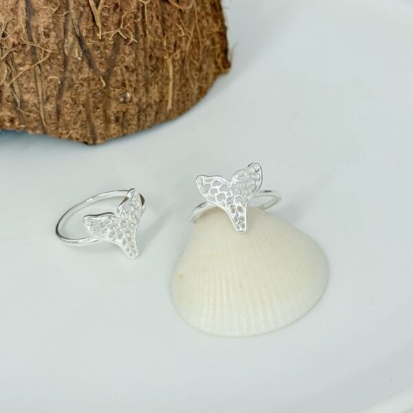 ANEL RABO DE BALEIA - PRATA 925 - 15