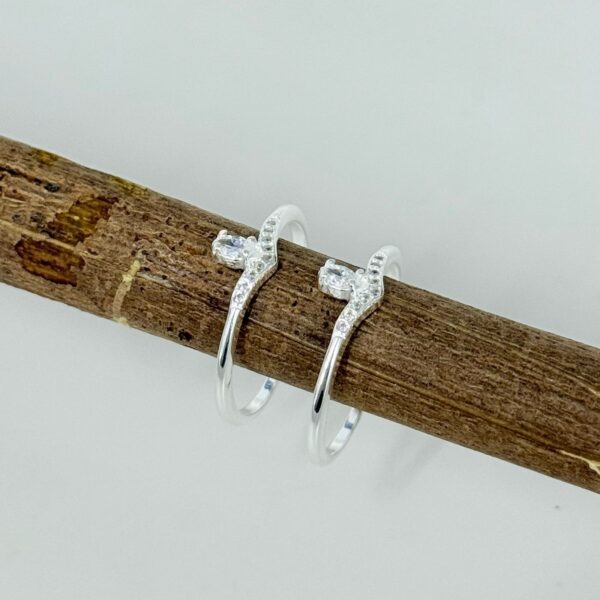 ANEL ZIRCÔNIAS - PRATA 925 - 19