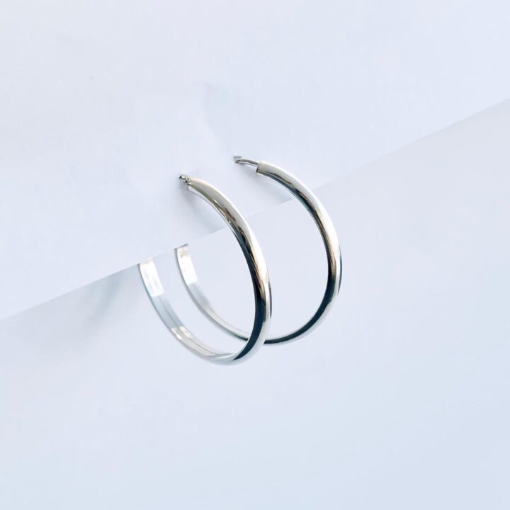 ARGOLA REDONDA - PRATA 925