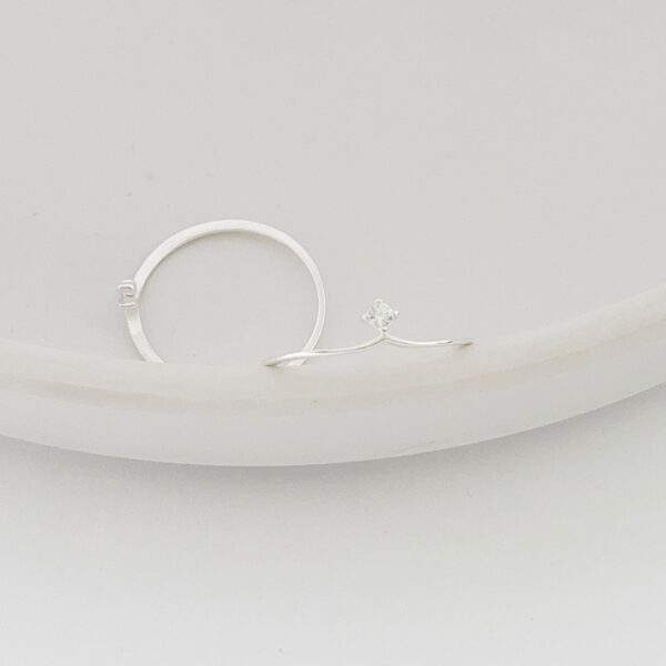 ANEL COM ZIRCÔNIA - PRATA 925 - 24