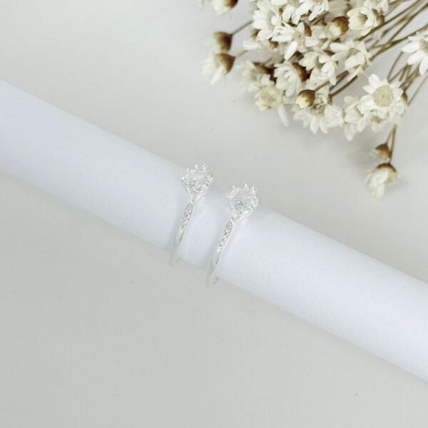 ANEL SOLITÁRIO - PRATA 925 - 17