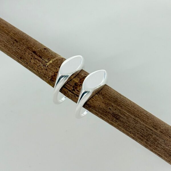 ANEL CHAPINHA OVAL - PRATA 925 - 19