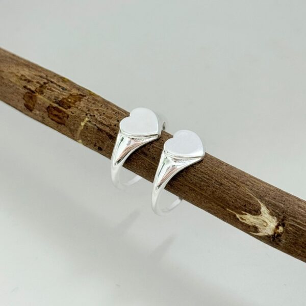 ANEL CORAÇÃO - PRATA 925 - 22