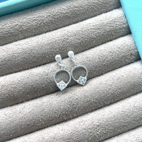 BRINCO CÍRCULO PENDURADO - PRATA  925