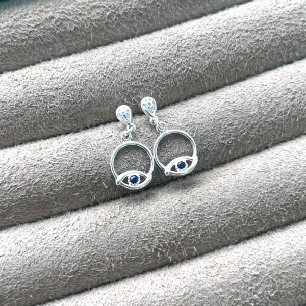 BRINCO OLHO GREGO - PRATA 925