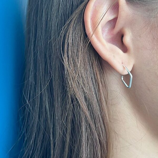 BRINCO LOSANGO - PRATA 925