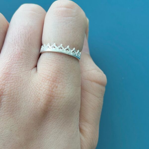 ANEL CORAÇÕES - PRATA 925