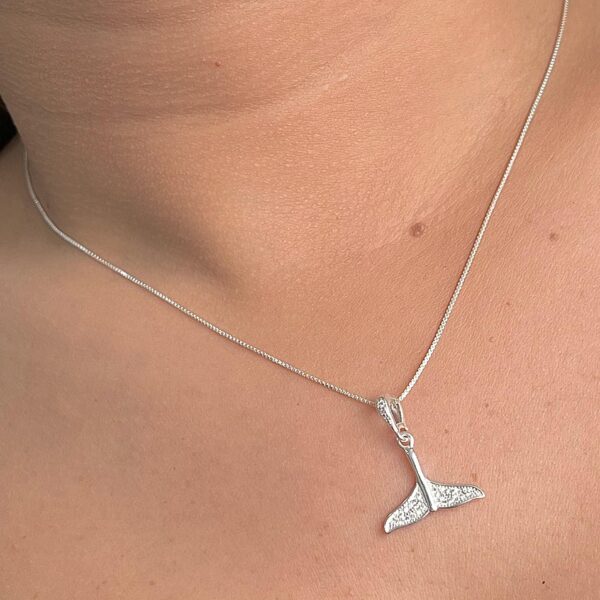 COLAR RABO DE BALEIA CRAVEJADO - PRATA 925